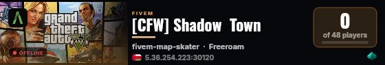 [CFW] Shadow  Town live status badge