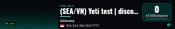 (SEA/VN) Yeti test | discord.gg/yeti live status badge