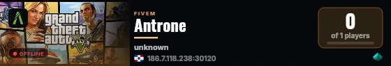 Antrone live status badge