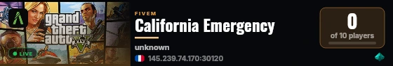 California Emergency live status badge