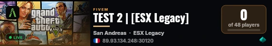 TEST 2 | [ESX Legacy] live status badge
