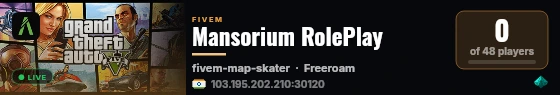 Mansorium RolePlay live status badge