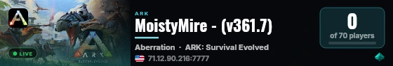 MoistyMire - (v361.7) live status badge