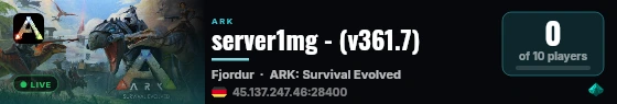 server1mg - (v361.7) live status badge