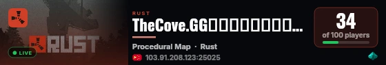 TheCove.GG｜原版｜新手村｜四人服｜8.25新开 live status badge
