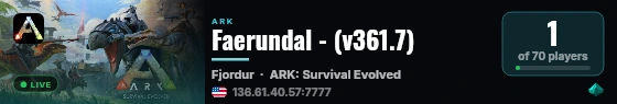 Faerundal - (v361.7) live status badge