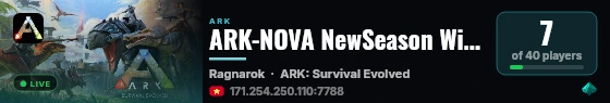 ARK-NOVA NewSeason Win66 - (v361.7) live status badge