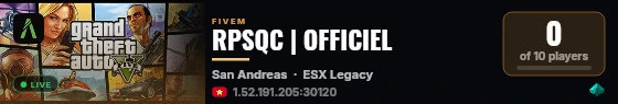 RPSQC | OFFICIEL live status badge
