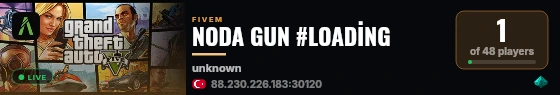 NODA GUN #LOADİNG live status badge
