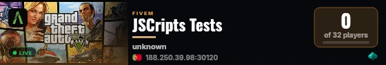 JSCripts Tests live status badge