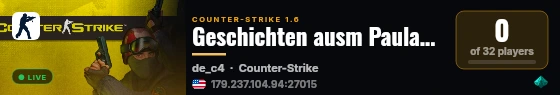 Geschichten ausm Paulanergarten live status badge