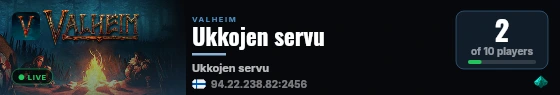 Ukkojen servu live status badge