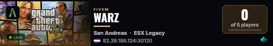 WARZ live status badge