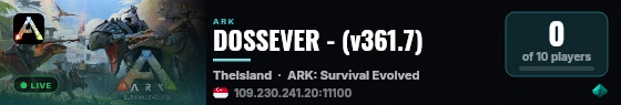 DOSSEVER - (v361.7) live status badge