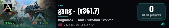 gang - (v361.7) live status badge