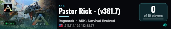 Pastor Rick - (v361.7) live status badge