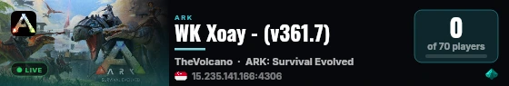 WK Xoay - (v361.7) live status badge