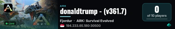 donaldtrump - (v361.7) live status badge