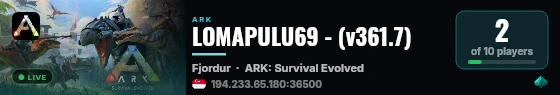 LOMAPULU69 - (v361.7) live status badge