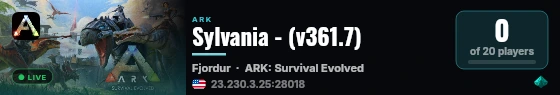 Sylvania - (v361.7) live status badge