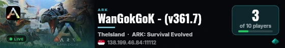 WanGokGoK - (v361.7) live status badge