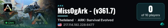 MissOgArk - (v361.7) live status badge