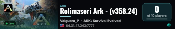 Rolimaseri Ark - (v358.24) live status badge