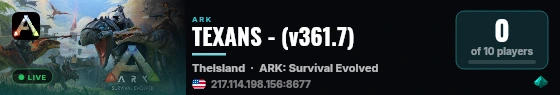 TEXANS - (v361.7) live status badge
