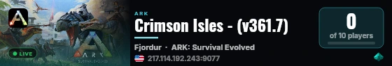 Crimson Isles - (v361.7) live status badge