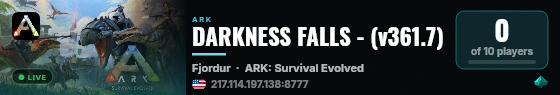 DARKNESS FALLS - (v361.7) live status badge