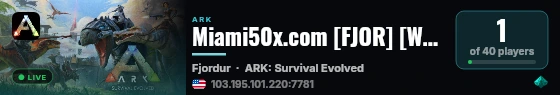 Miami50x.com [FJOR] [WIPED AUG1] 5man/Shop/Kits/CrossPlay/12 - live status badge