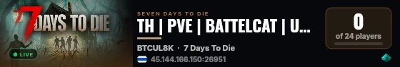 TH | PVE | BATTELCAT | UL BETA2.6-SV1 live status badge