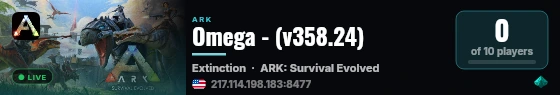 Omega - (v358.24) live status badge