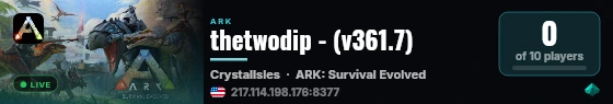 thetwodip - (v361.7) live status badge