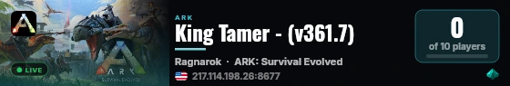 King Tamer - (v361.7) live status badge