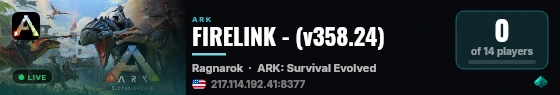 FIRELINK - (v358.24) live status badge