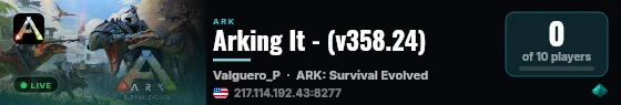 Arking It - (v358.24) live status badge