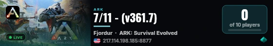 7/11 - (v361.7) live status badge