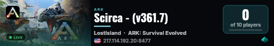 Scirca - (v361.7) live status badge