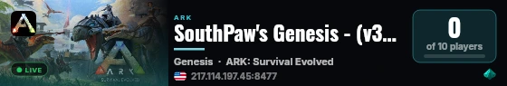 SouthPaw's Genesis - (v358.24) live status badge