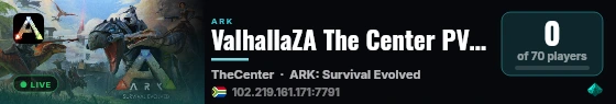 ValhallaZA The Center PVE 3X Cross-Ark - (v361.7) live status badge