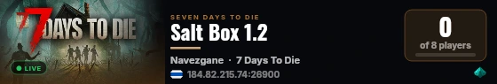 Salt Box 1.2 live status badge