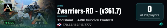 Zwarriors-RD - (v361.7) live status badge