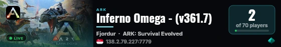 Inferno Omega - (v361.7) live status badge