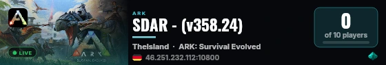 SDAR - (v358.24) live status badge