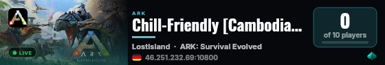 Chill-Friendly [Cambodia PVE_PVP(SAT-SUN]x10 - (v361.7) live status badge