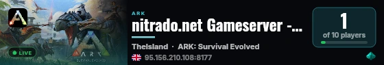 nitrado.net Gameserver - (v361.7) live status badge