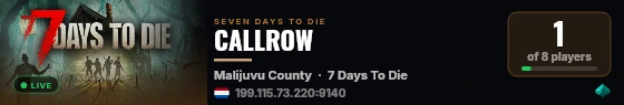 CALLROW live status badge