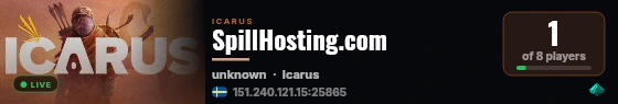 SpillHosting.com live status badge
