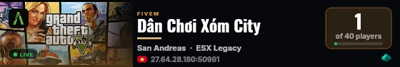 Dân Chơi Xóm City live status badge